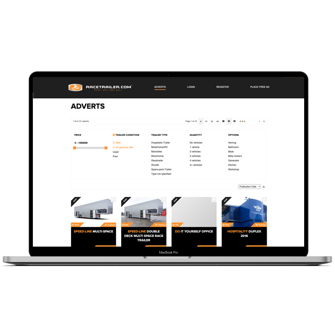 Free market place for race teams